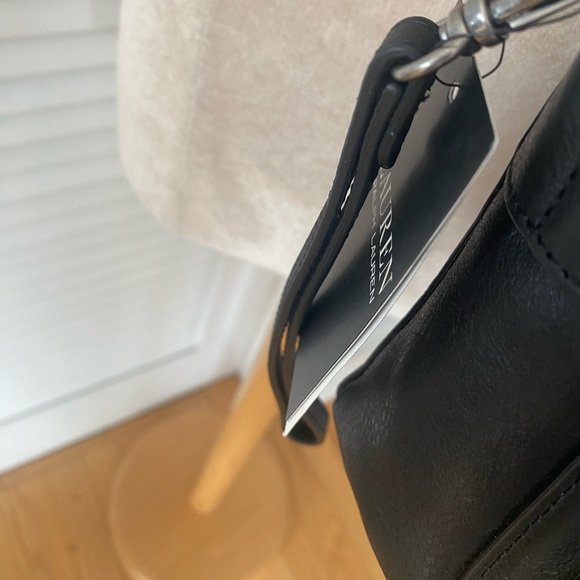 NWT Ralph Lauren Studded Leather Medium Noa Crossbody - Picture 6 of 13